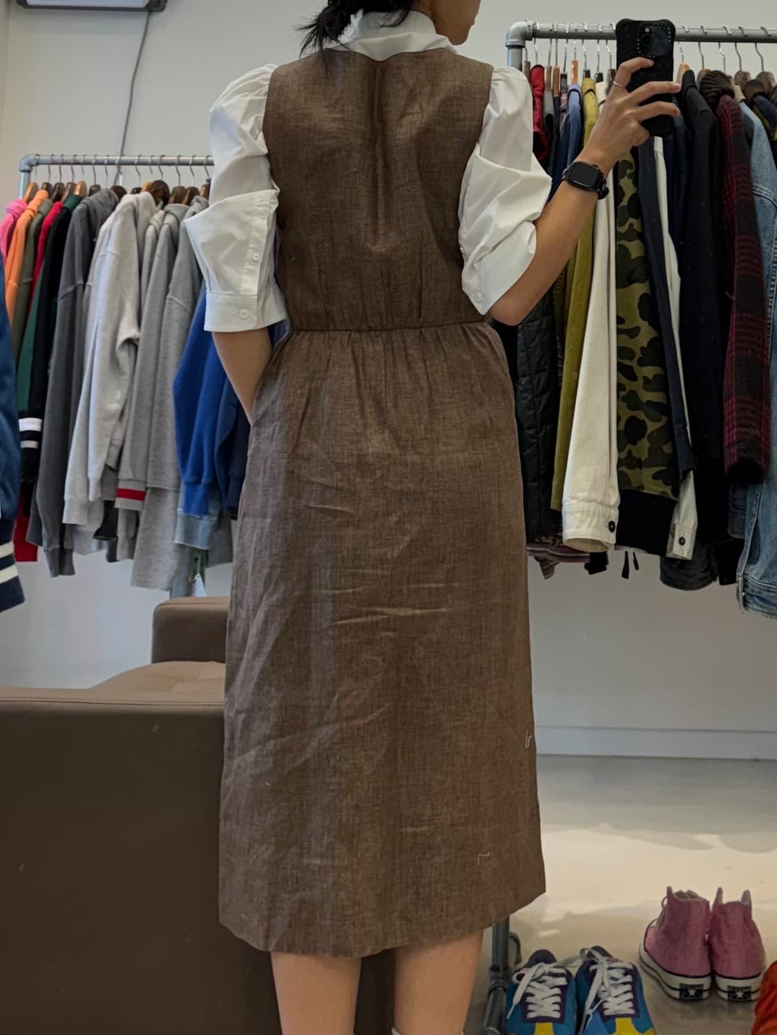 입생로랑 빅버튼 나시원피스 상품이미지9