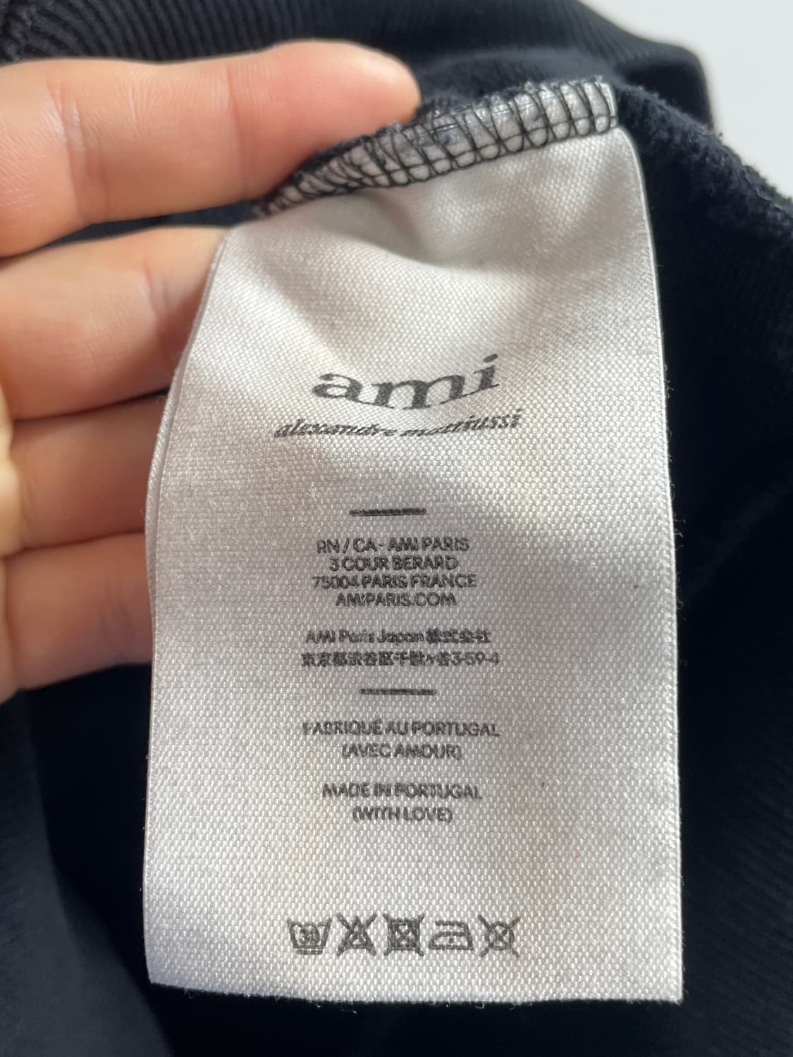 아미 인타르시아 빅로고 반집업 맨투맨 (on.561) 상품이미지8