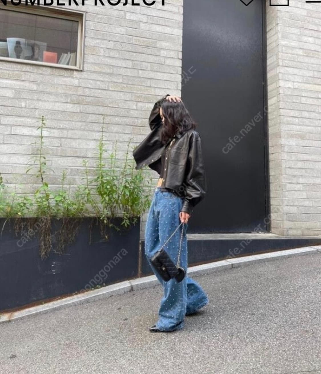 넘버프로젝트 333. 커팅 디테일 램 레더 셔츠 상품이미지2