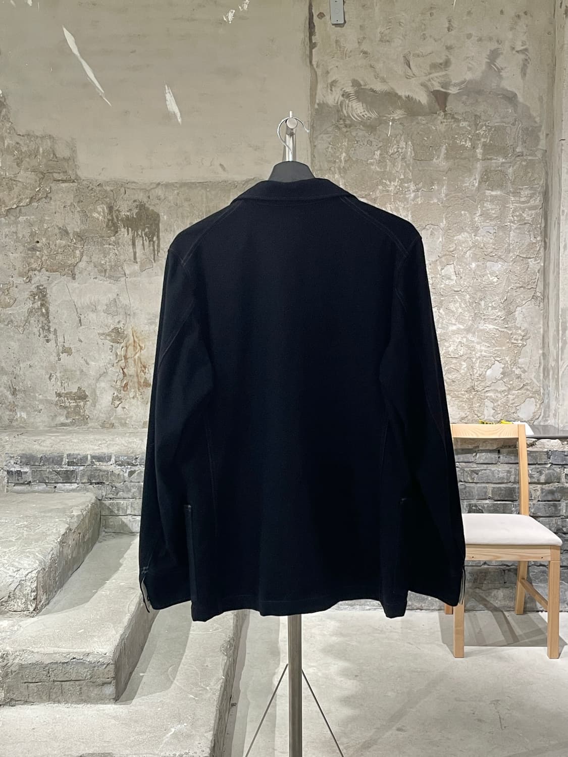 digs 블랙 트윈 포켓 앵글드 커프스 울 워크 자켓 상품이미지6