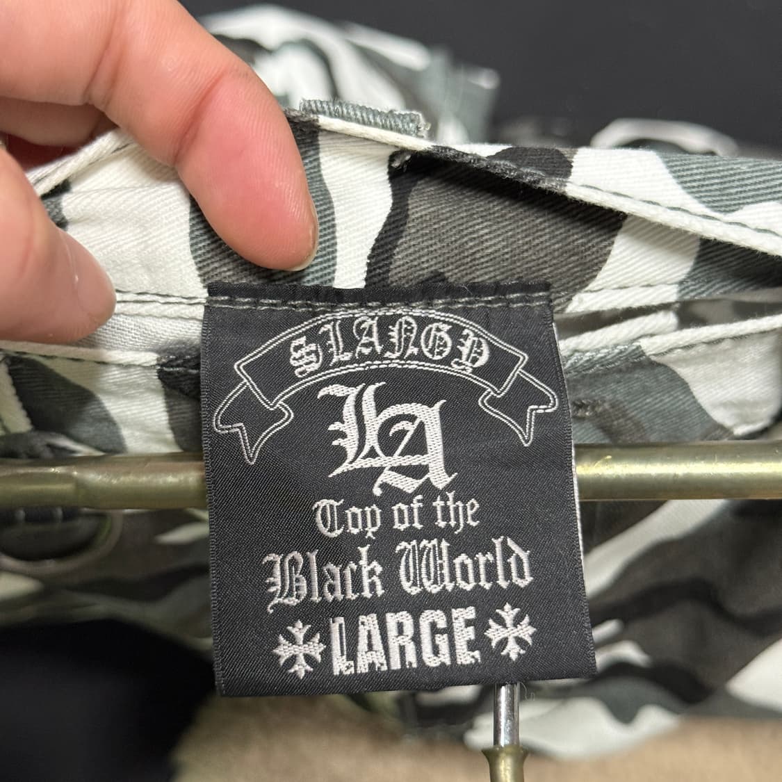 VTG 빈티지 펑크 프린팅 카모 와이드 쇼츠 팬츠 상품이미지6