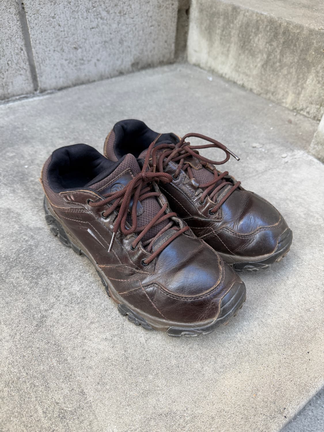 MERRELL BROWN LEATHER HIKING 머렐 하이킹슈즈 상품이미지2