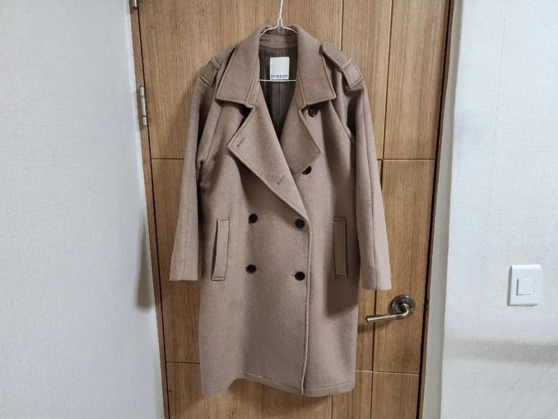 (55)여성 톰보이 울 코트 상품이미지1