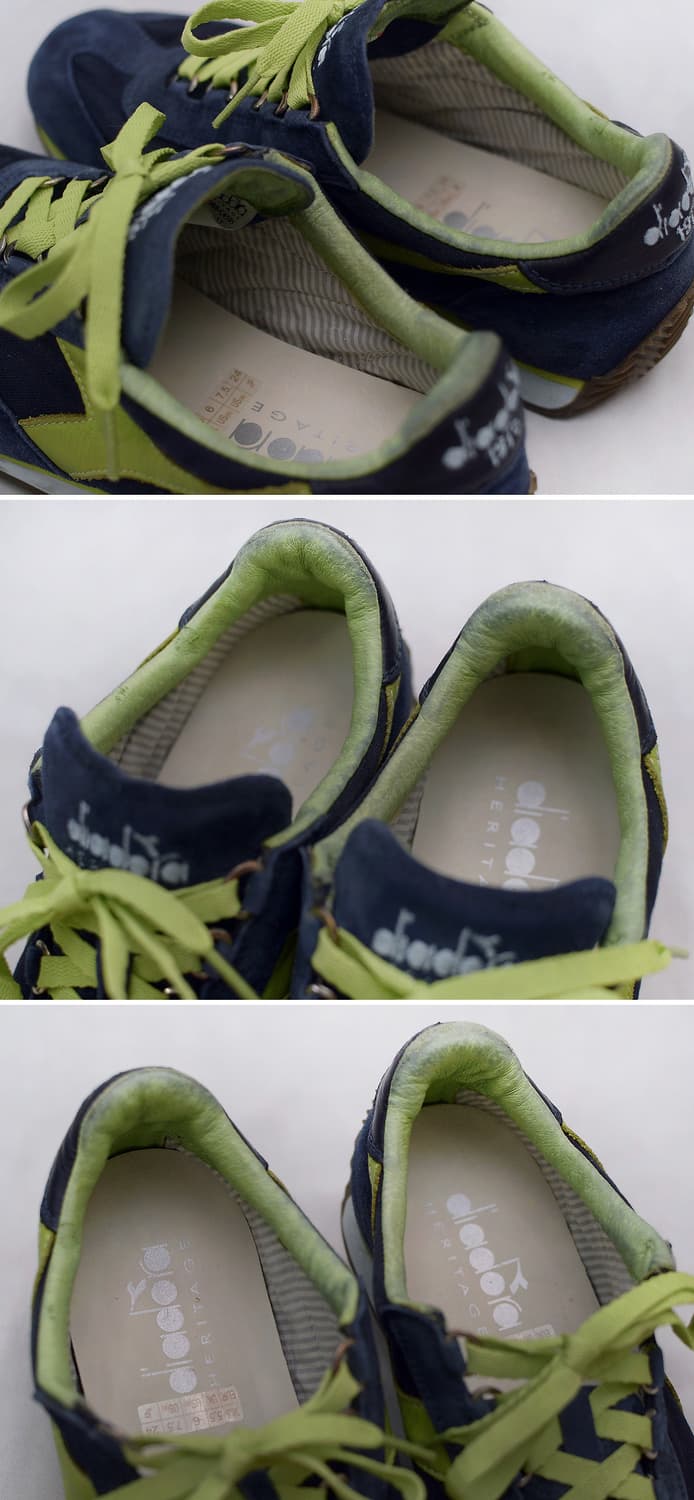 미착용) 디아도라 헤리티지 스톤워시 레더 스니커즈 (US6 / 240) 상품이미지6