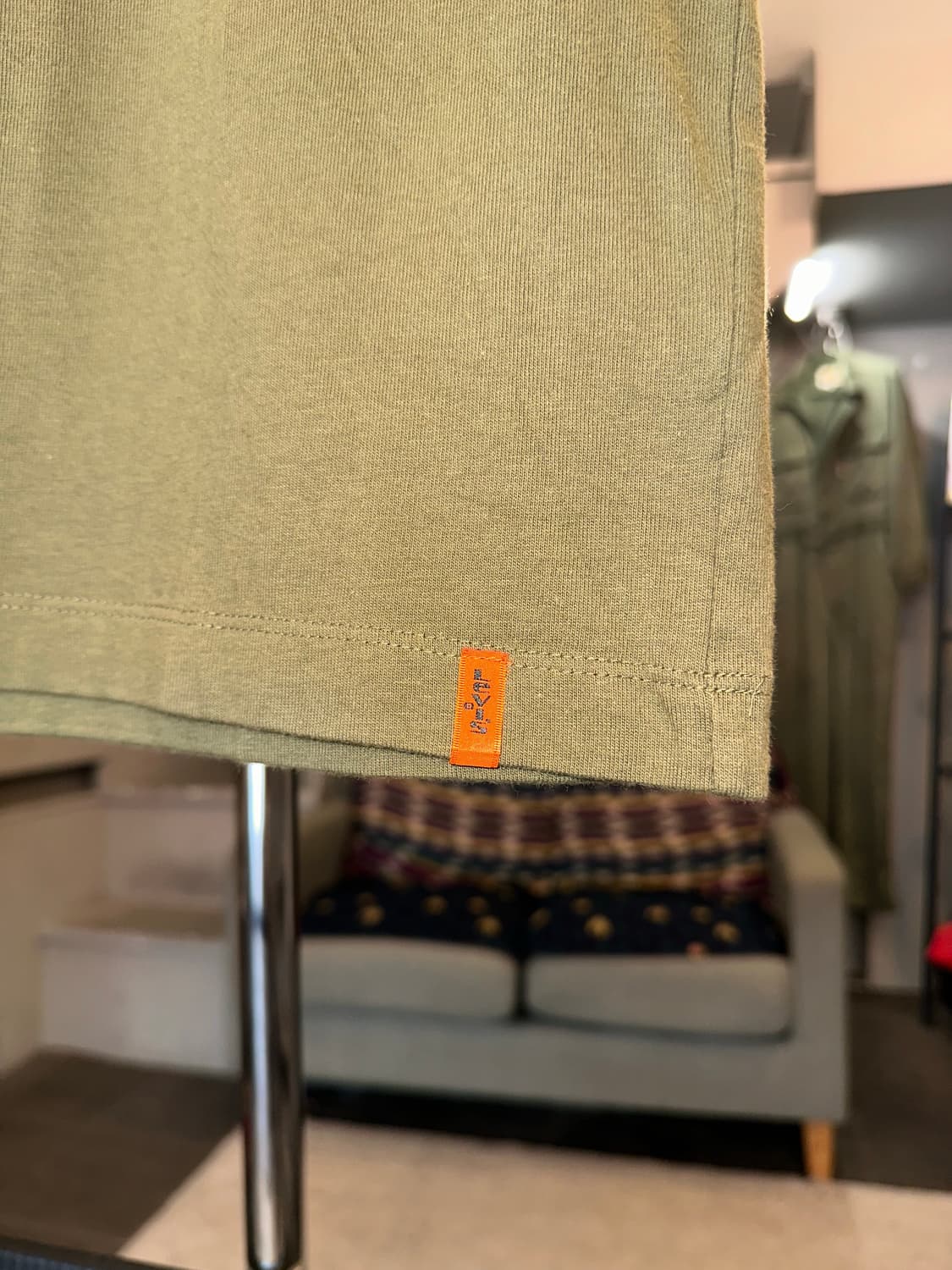 Levi’s Orange Tap logo print cotton T 상품이미지6
