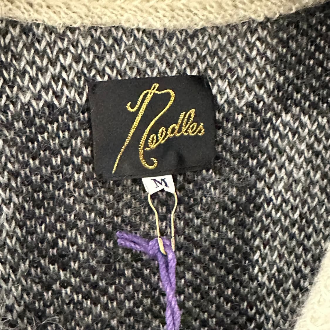 니들스 체커 모헤어 가디건  상품이미지6