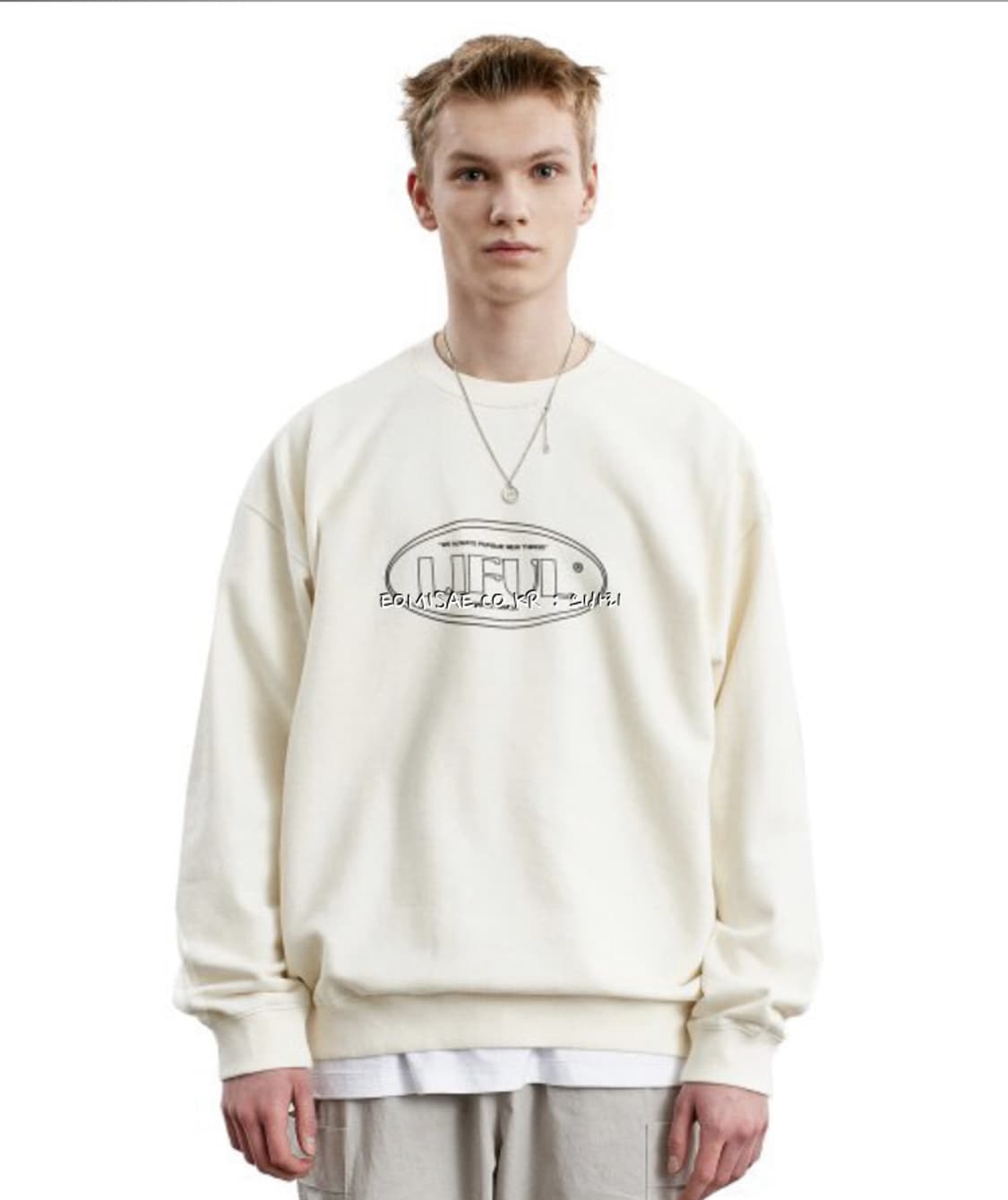 라이풀 아이보리 맨투맨 1사이즈 상품이미지2