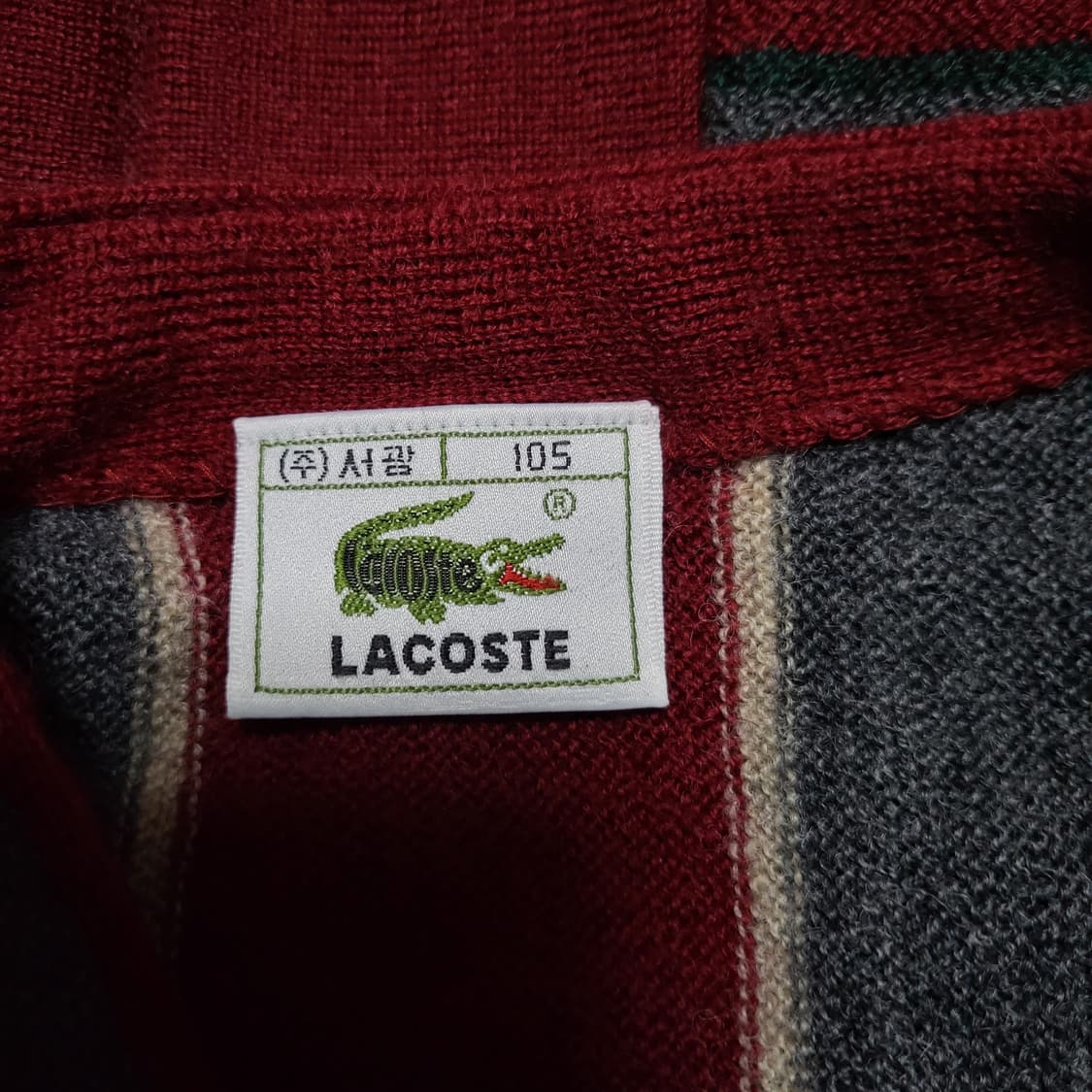 90s 서광 라코스테 가디건 lacoste 라코스테 니트가디건 상품이미지4