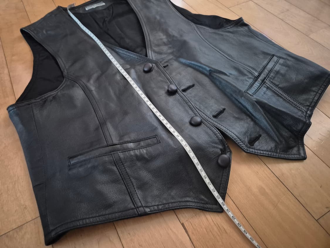 검정색 가죽 베스트 상품이미지6