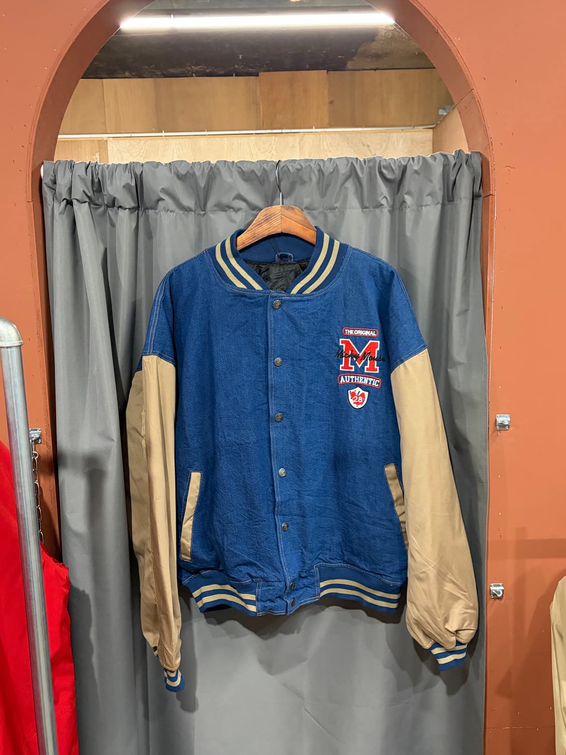 빈티지 미키마우스 봄버자켓 상품이미지1