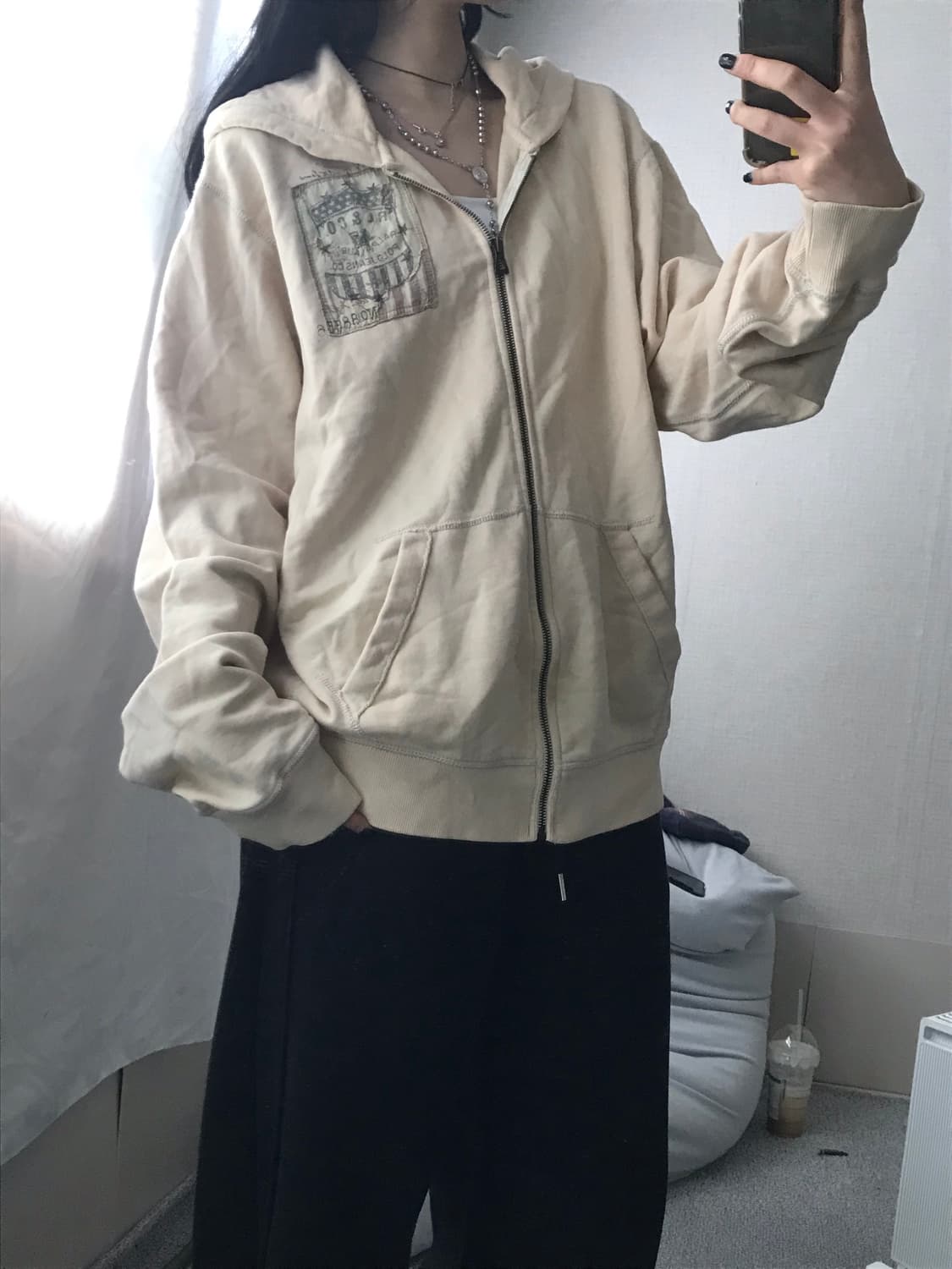 폴로 진스 성조기 오버핏 후드집업 상품이미지5