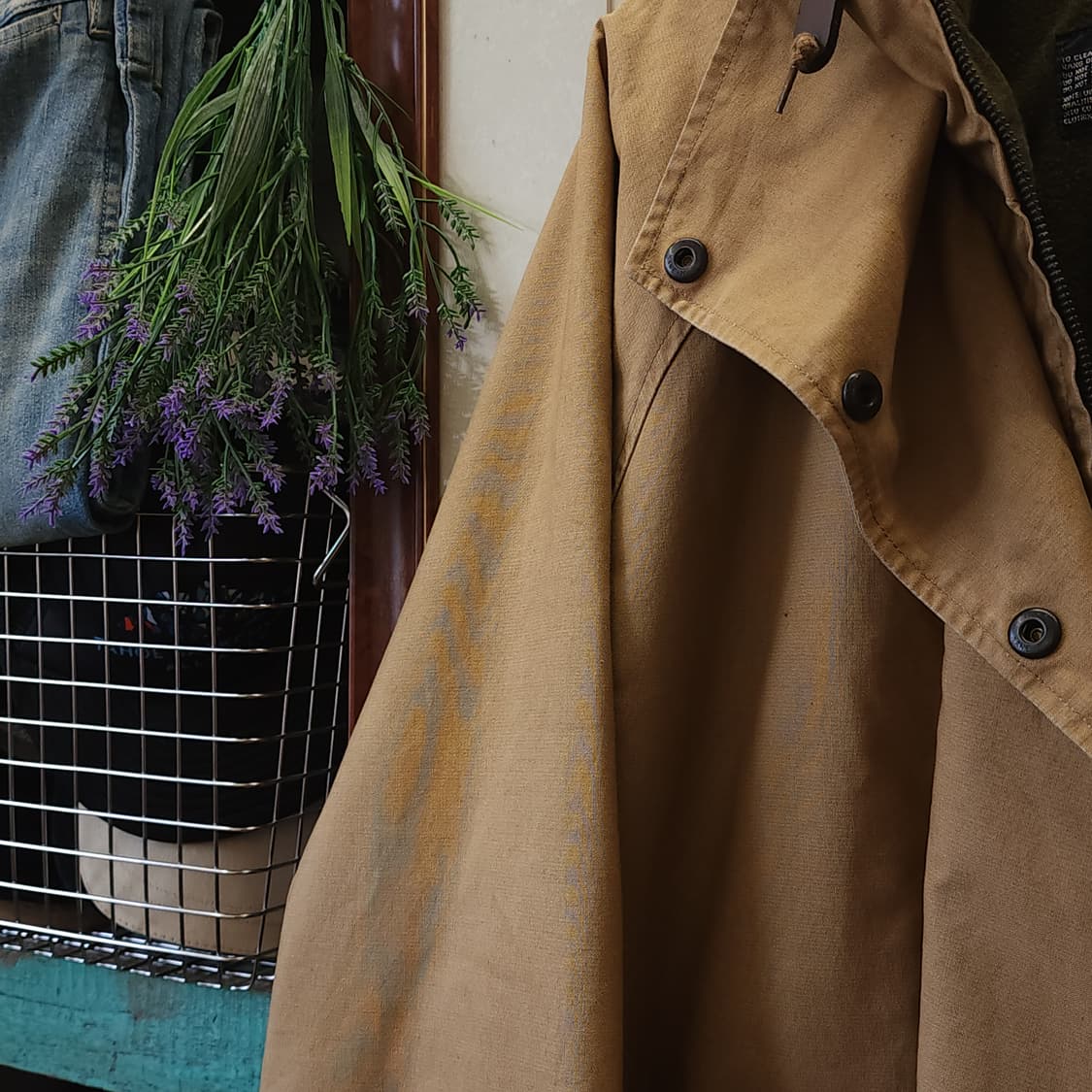 90s 폴로 하드 캔버스 밀리터리 파카 폴로 마운틴 파카 랄프로렌 L 상품이미지4