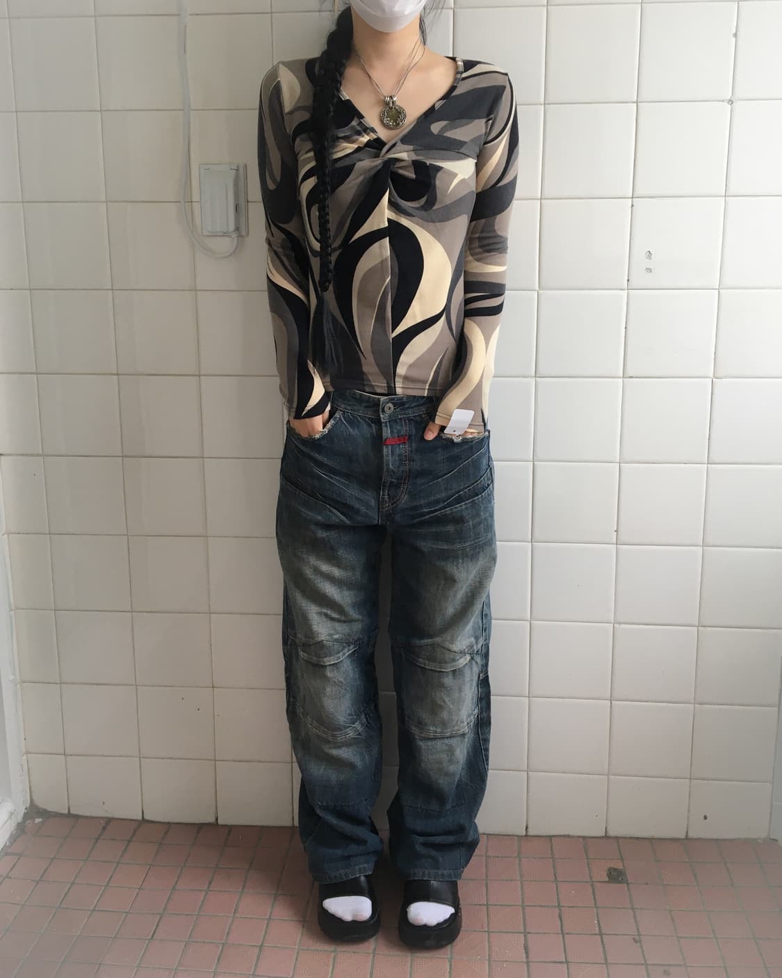 Pattern point knit 상품이미지4