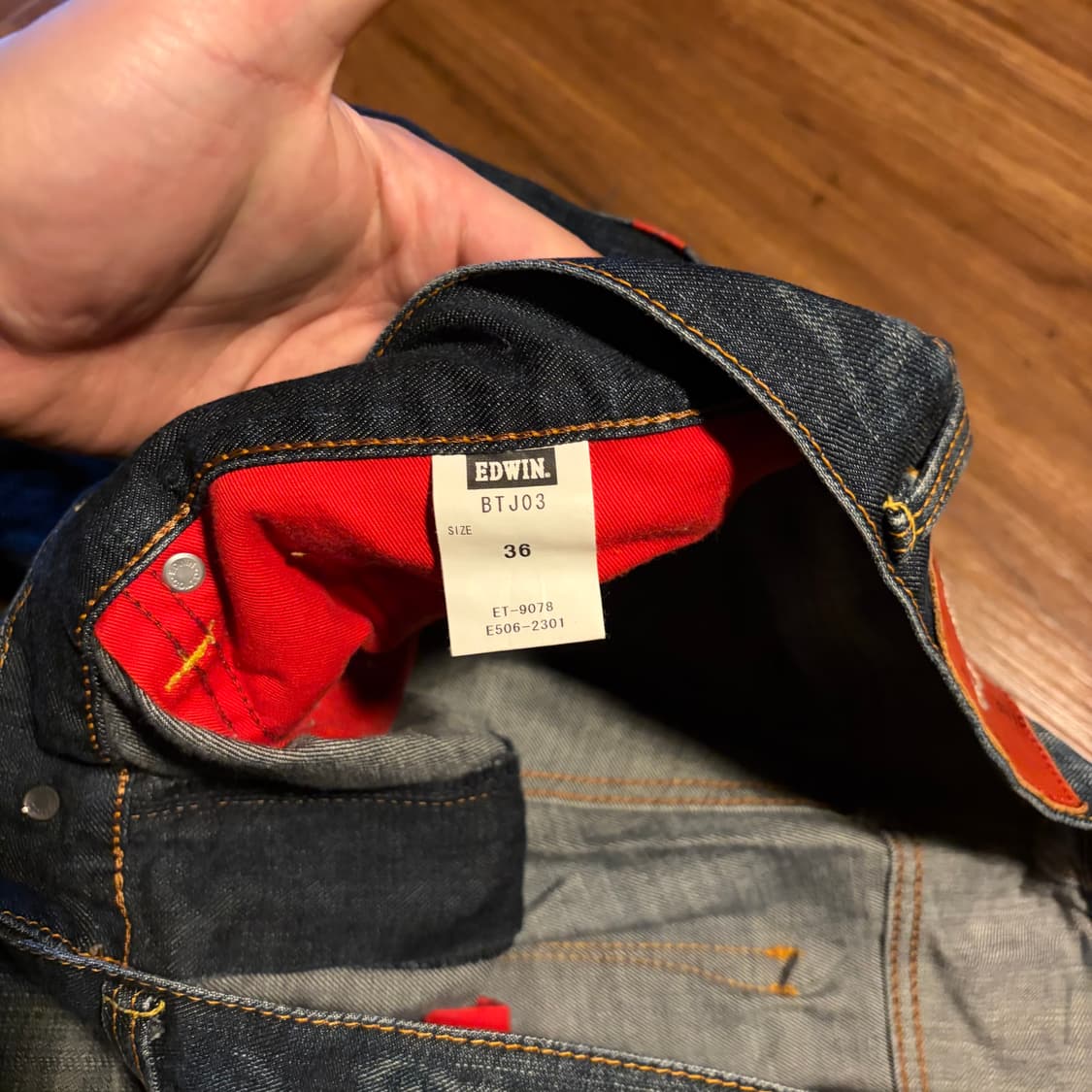 Edwin Japan Blue trip denim pants 36 상품이미지9