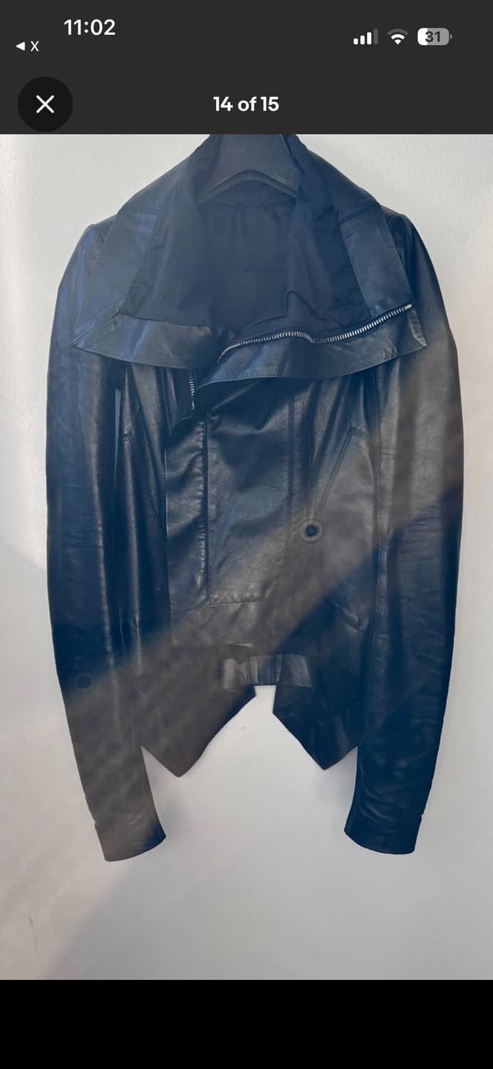 릭 오웬스 레더 자켓 구매합니다 상품이미지5