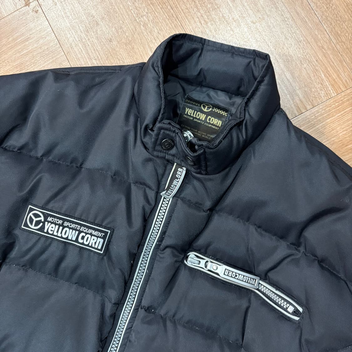 옐로우콘 블랙 다운 푸퍼 자켓 상품이미지2