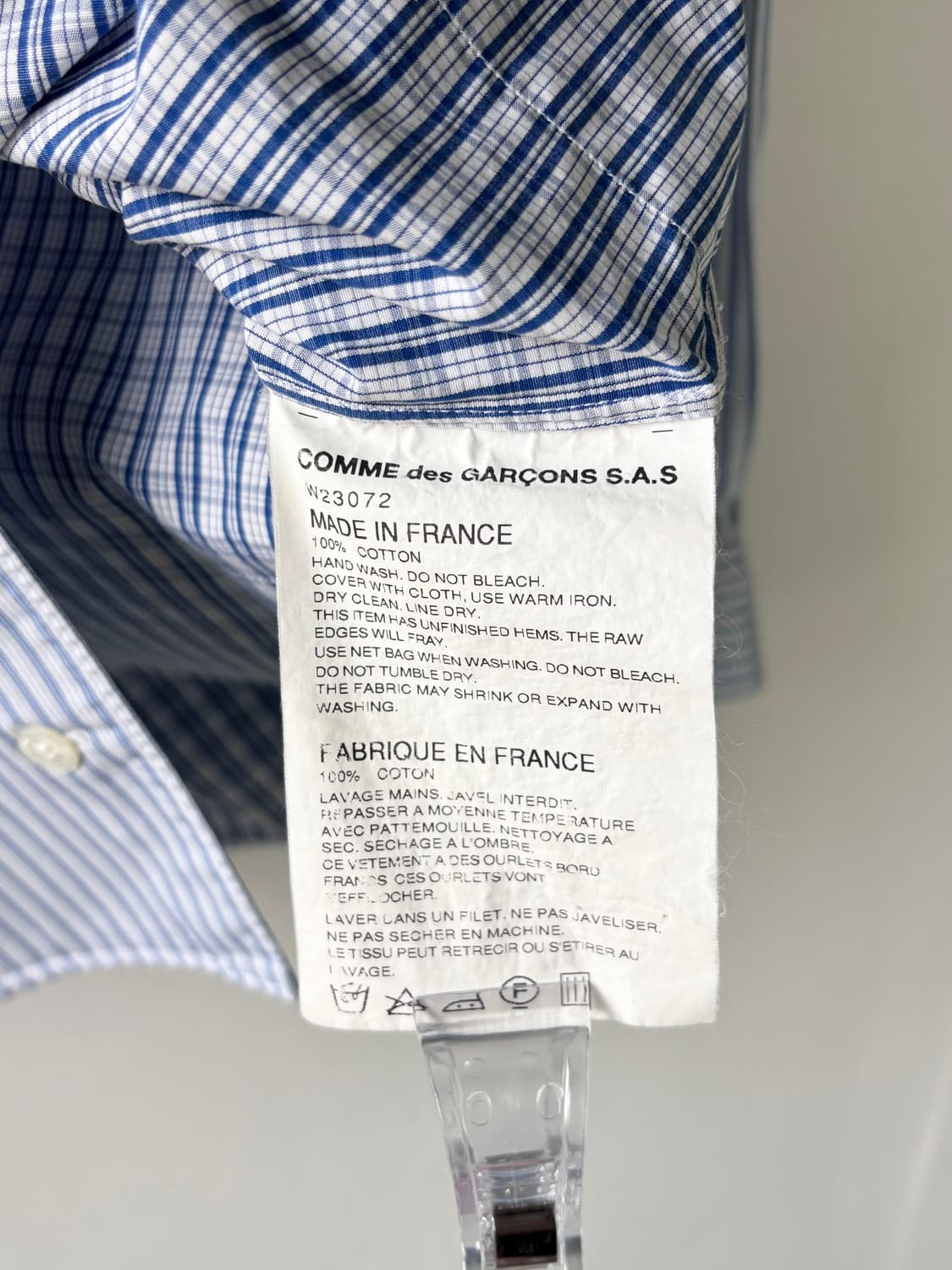 꼼데가르송 셔츠 멀티 패브릭 셔츠 상품이미지6