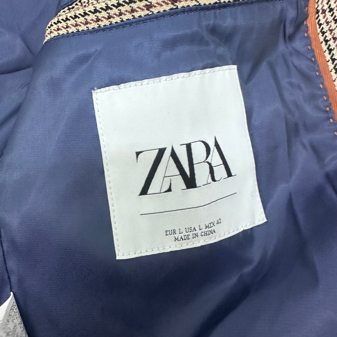 ZARA 자라 하운드 블루종 자켓 L  상품이미지8
