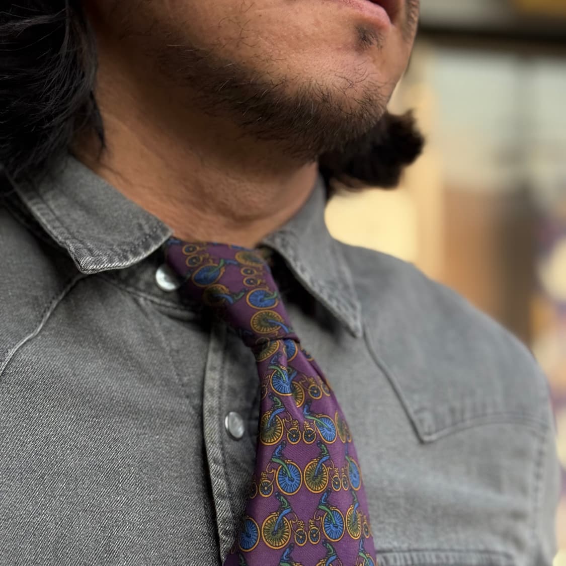 Yorn 벨로시패드 패턴 폴리 타이 상품이미지6