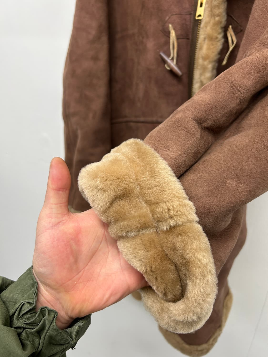 PALEY 리얼 무스탕 더플코트 상품이미지5