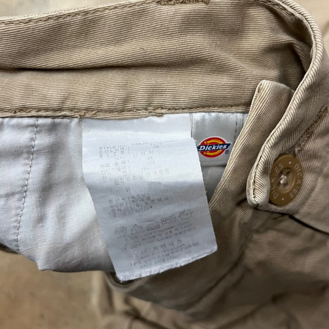 [정품] 디키즈 베이지 면바지 반바지 b10 상품이미지6
