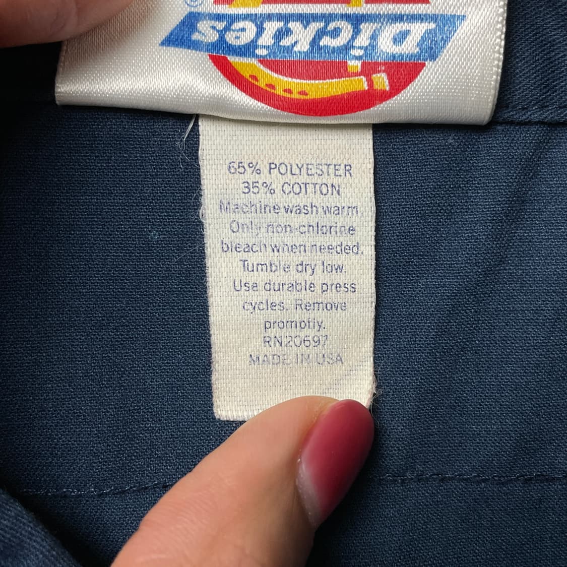 DICKIES 90s 디키즈 네이비 플랩포켓 반팔 워크셔츠 A01107 상품이미지10