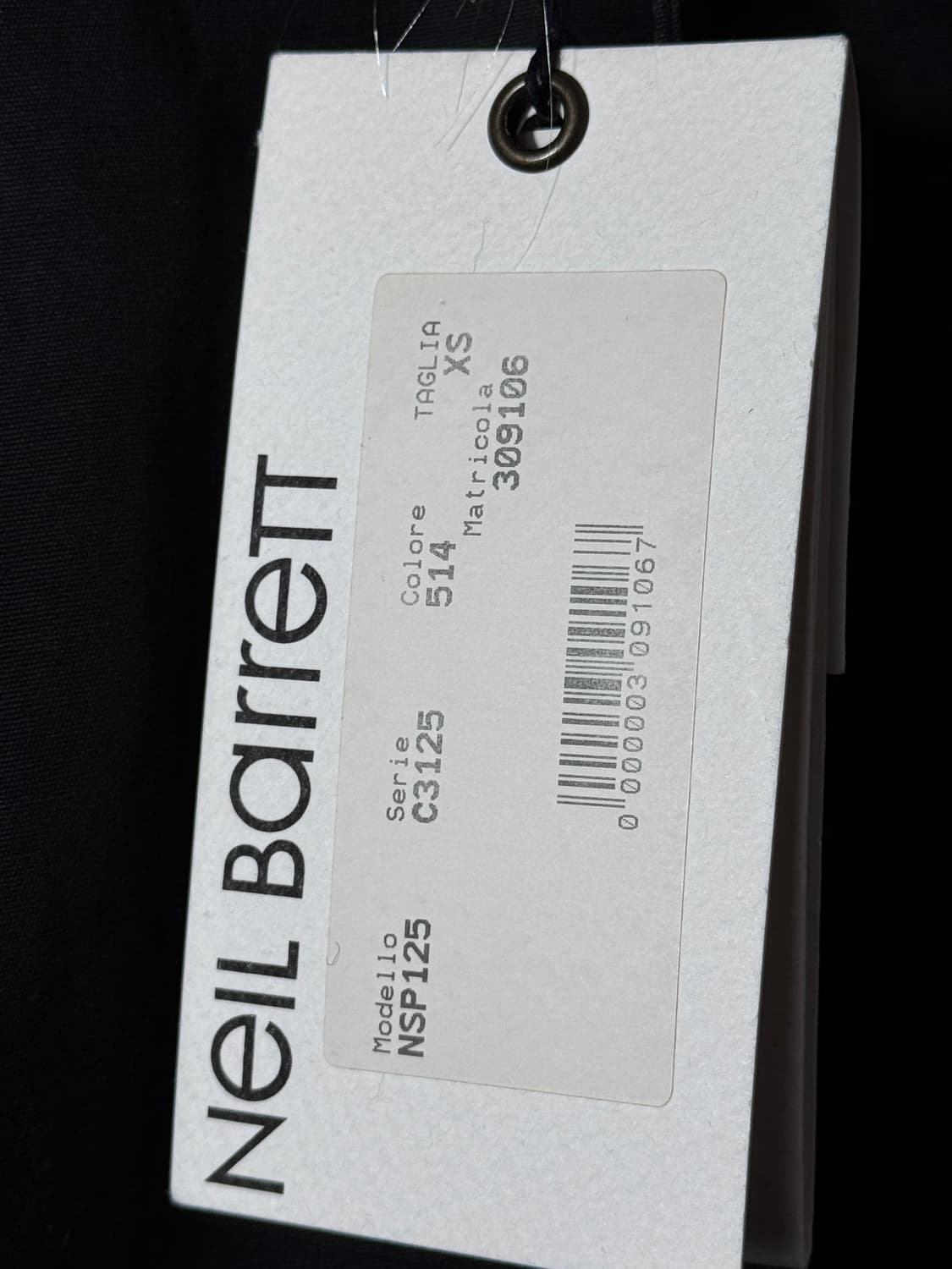 Neil Barret goat fur trim fishtail coat 상품이미지7