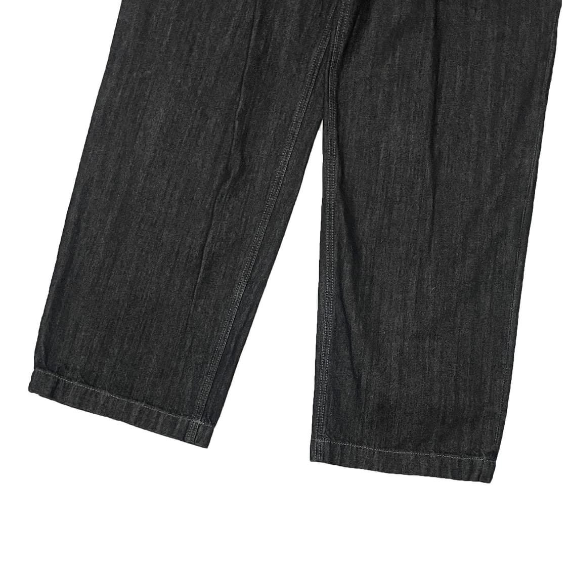 미나브 어드저스트 원턱 흑청 데님 팬츠 상품이미지4