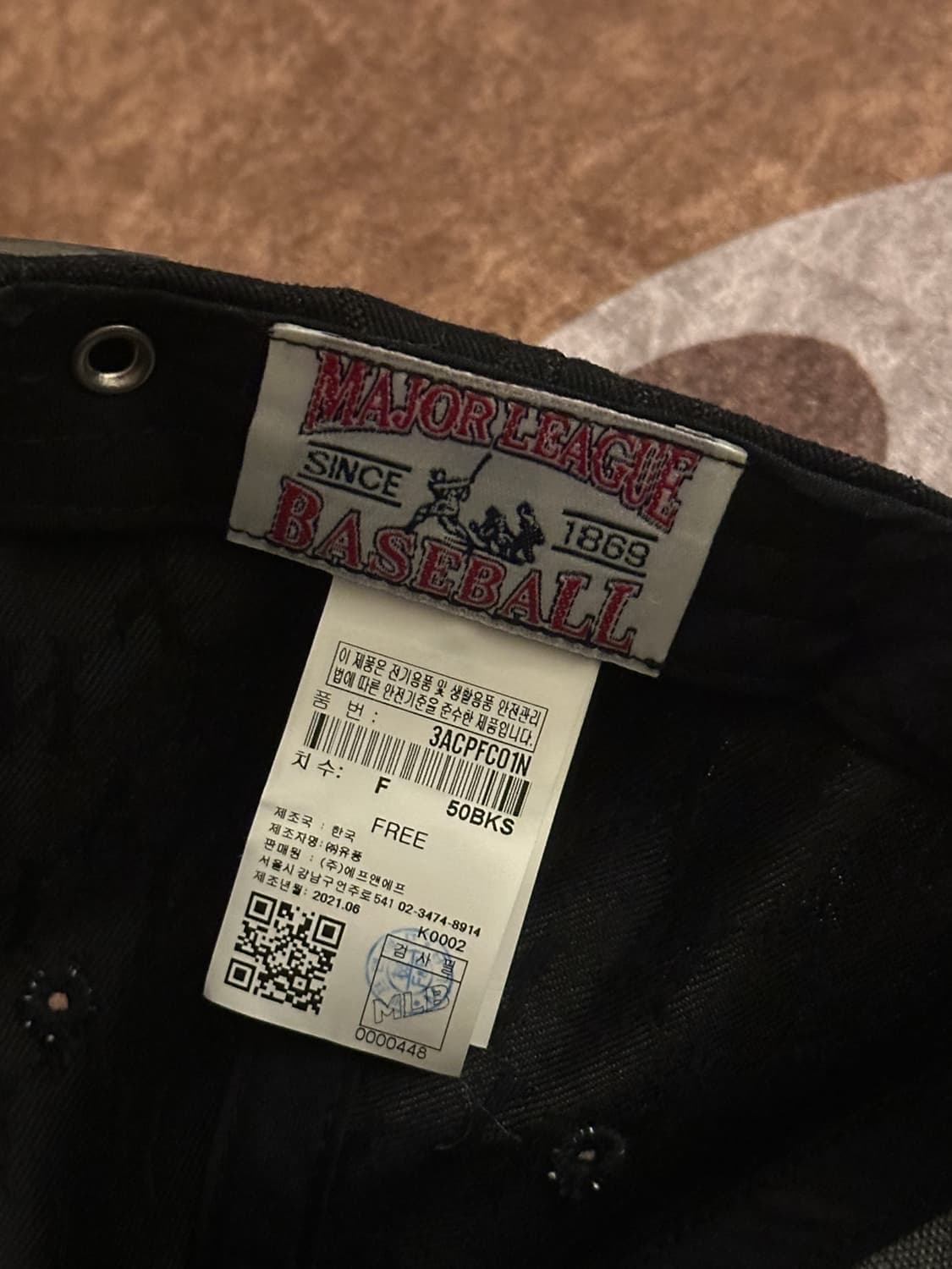 뉴에라 NY 캡 모자 블랙 새상품 상품이미지3