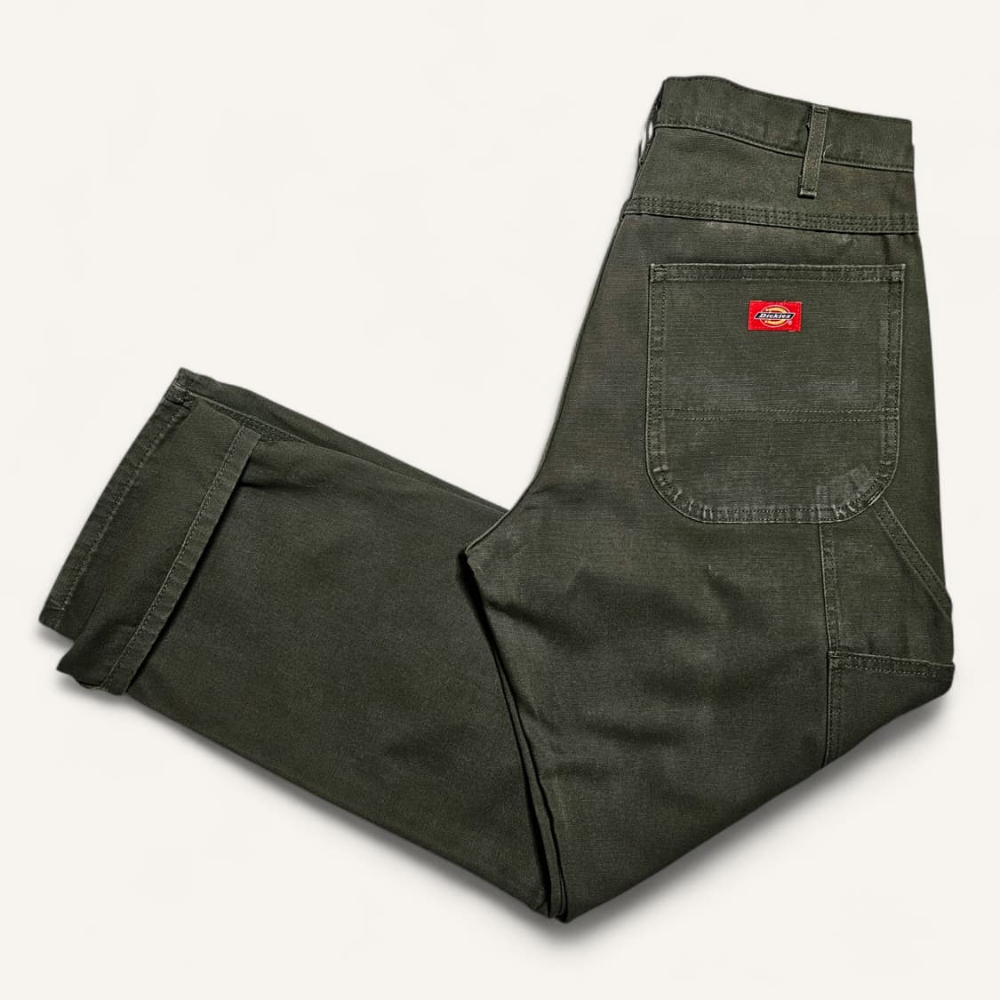 [실사32][디키즈]덕 캔버스 릴렉스핏 카펜터 팬츠 다크올리브 상품이미지4