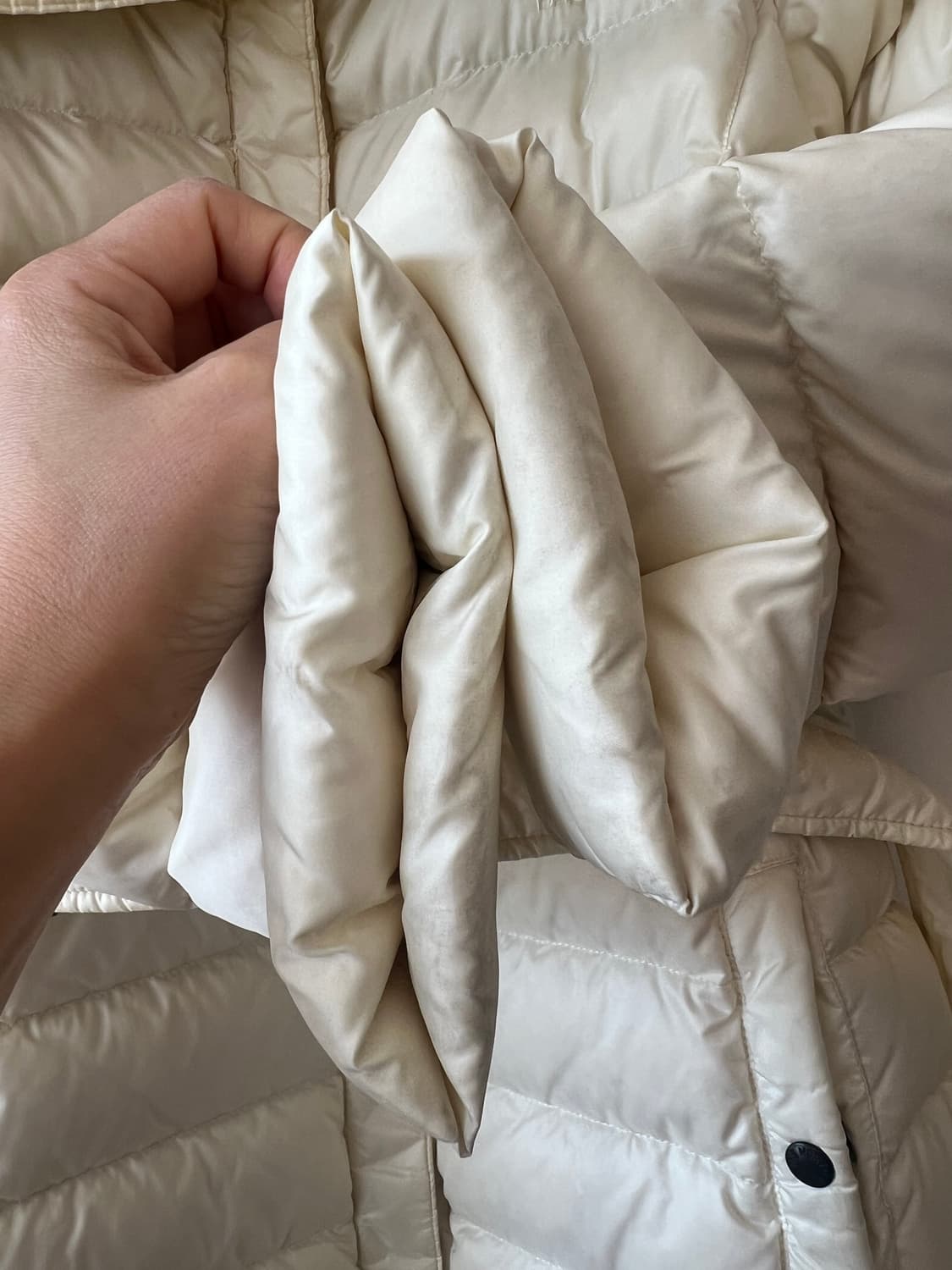 노스페이스 여성 아이보리 구스다운패딩 하프패딩점퍼 상품이미지6