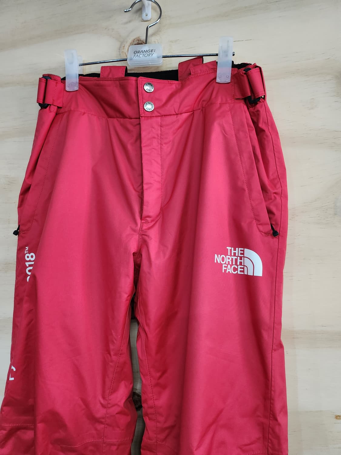385) 노스페이스 2018 스키/보드 바지 레드 상품이미지2