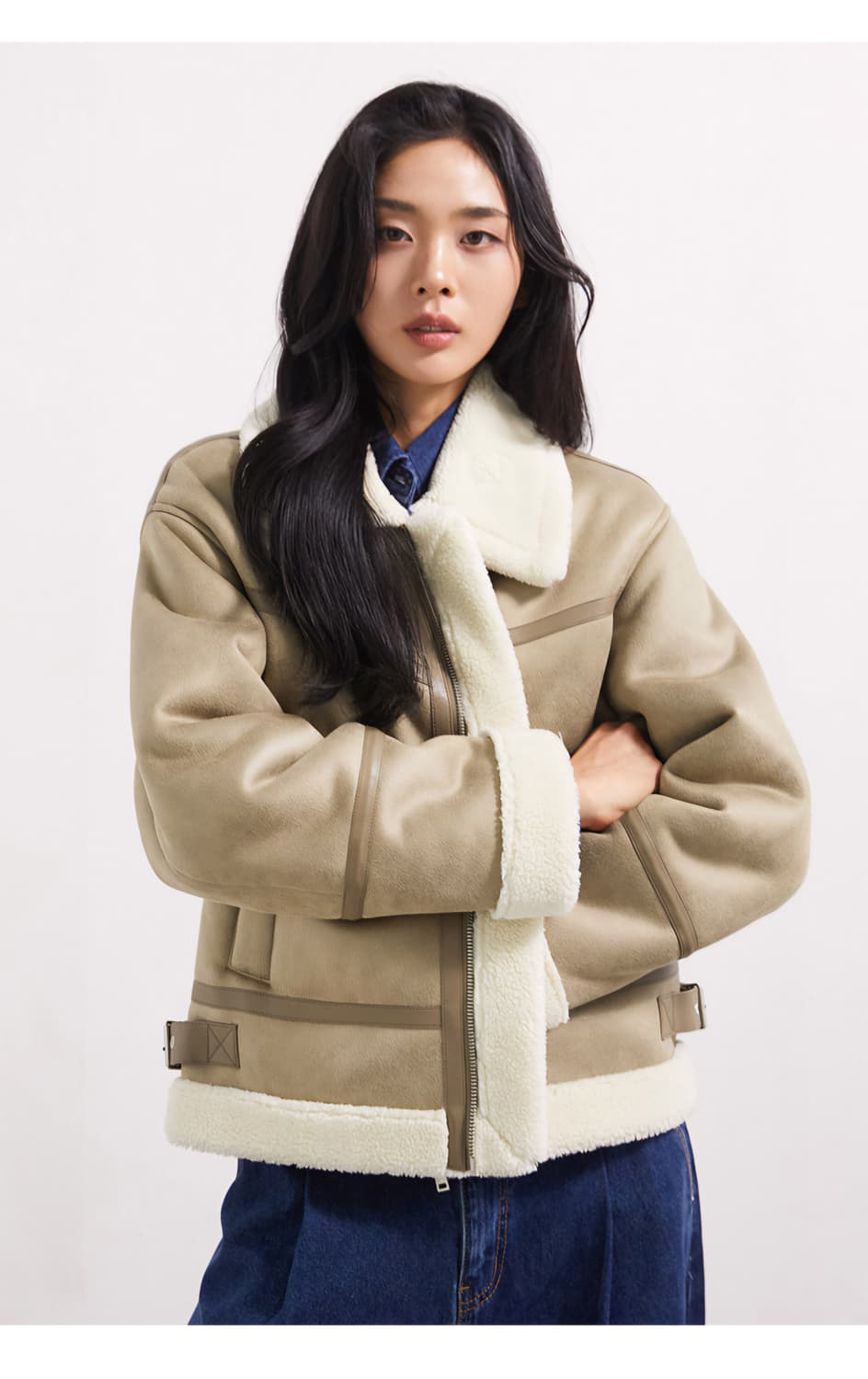 미쏘 무스탕 새상품 사이즈M
택 있음 상품이미지2