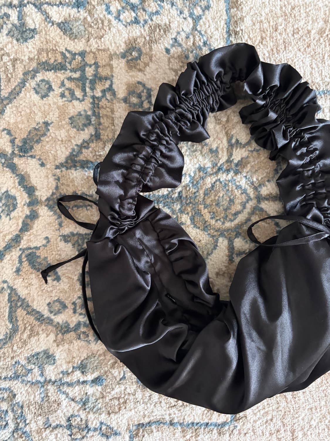 블랙 셔링 미니 숄더 크로스백 상품이미지4