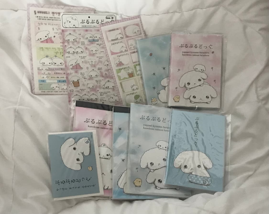 부르부르도그 텀블벅 후원 공책 스티커 메모지 엽서 상품이미지1