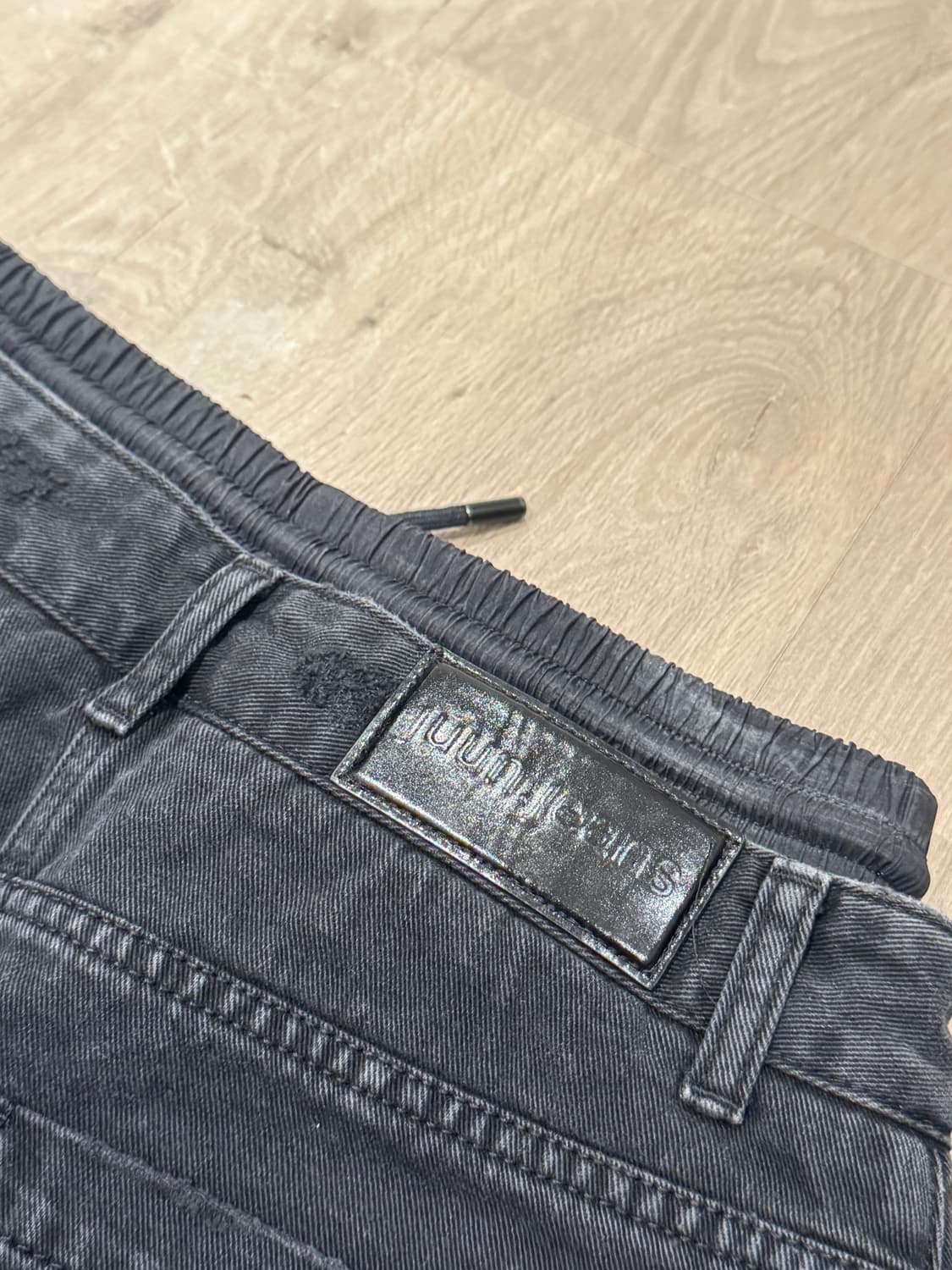 juun.j 더블 웨이스트 디스트로이드 진 상품이미지2