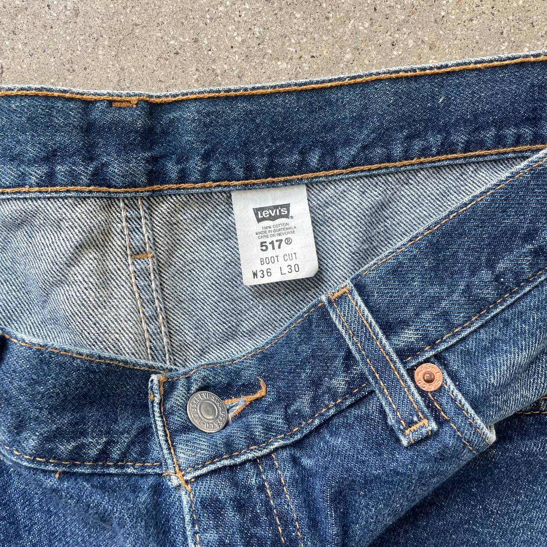 빈티지 리바이스 517 레드탭  made in Guatemala 상품이미지4
