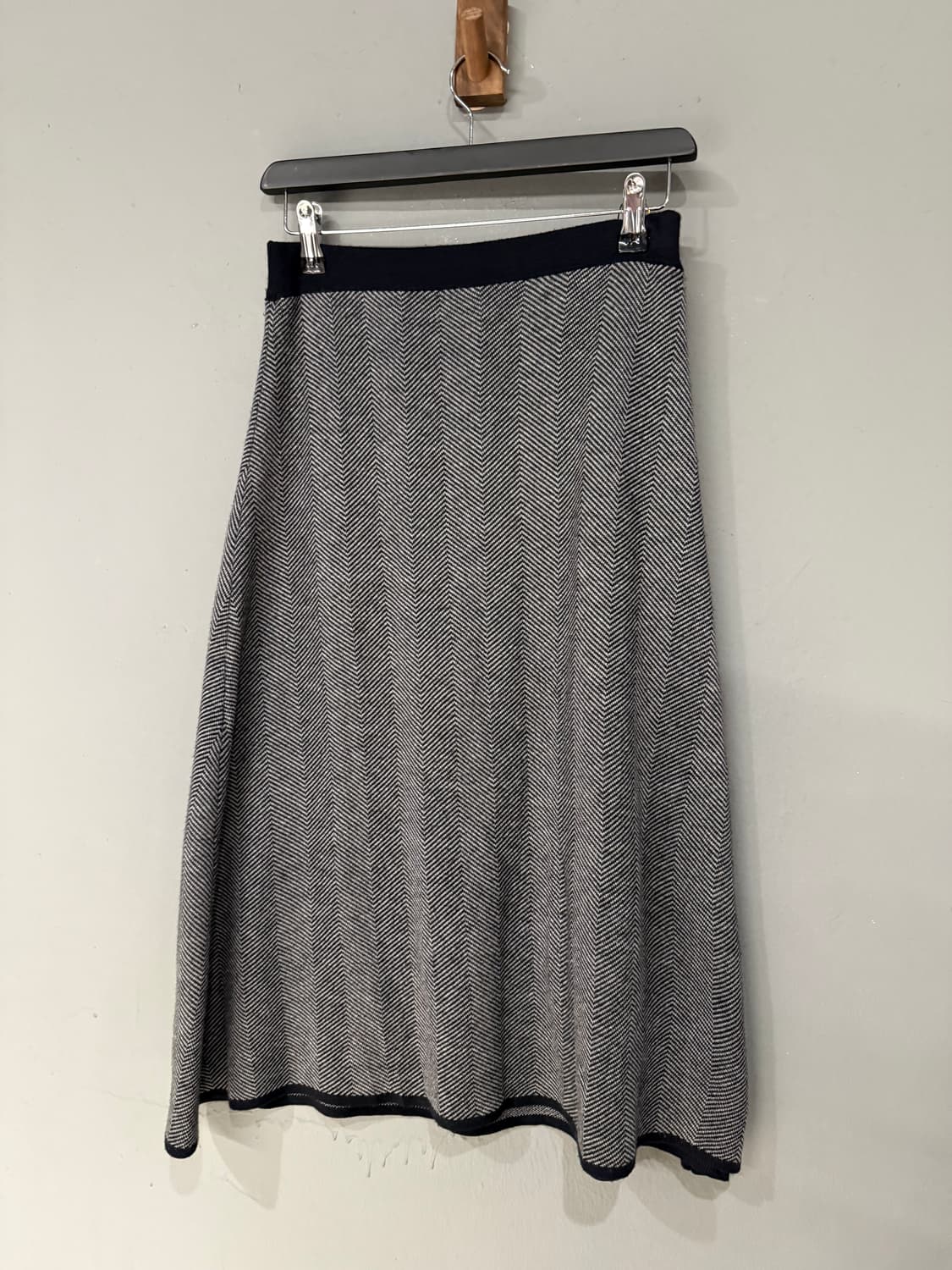 stripe pattern detail knit skirt 상품이미지5