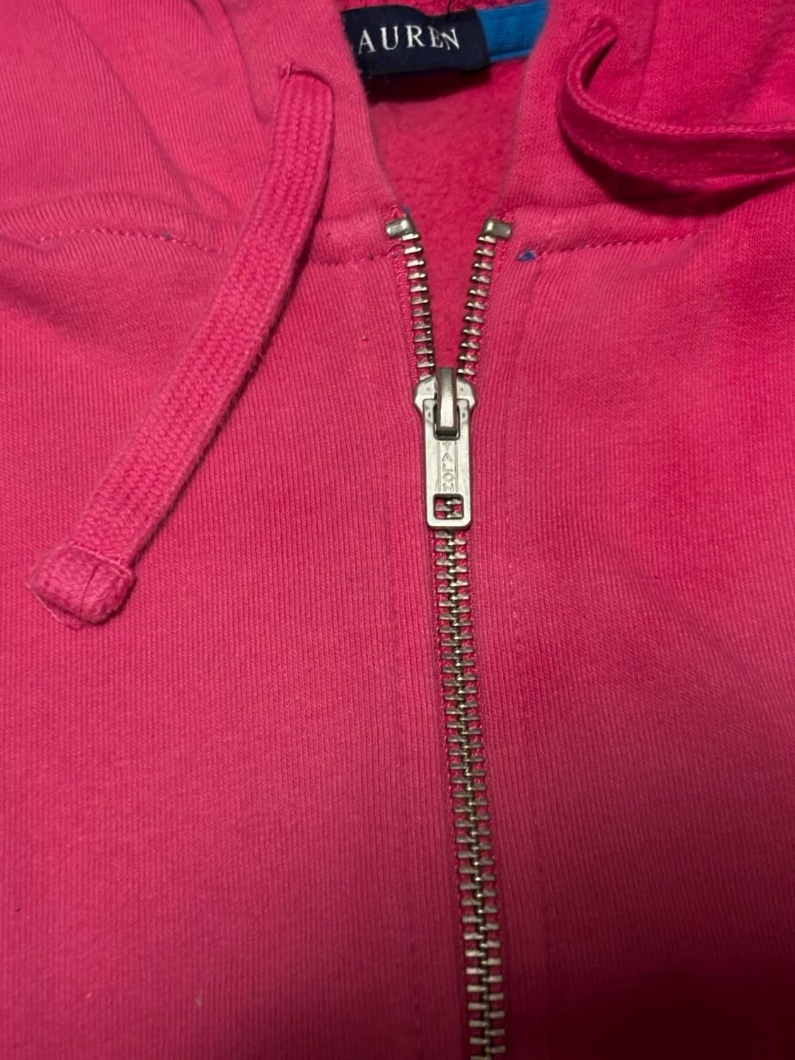 폴로 랄프로렌 빅 포니 핑크 후드 집업 상품이미지6