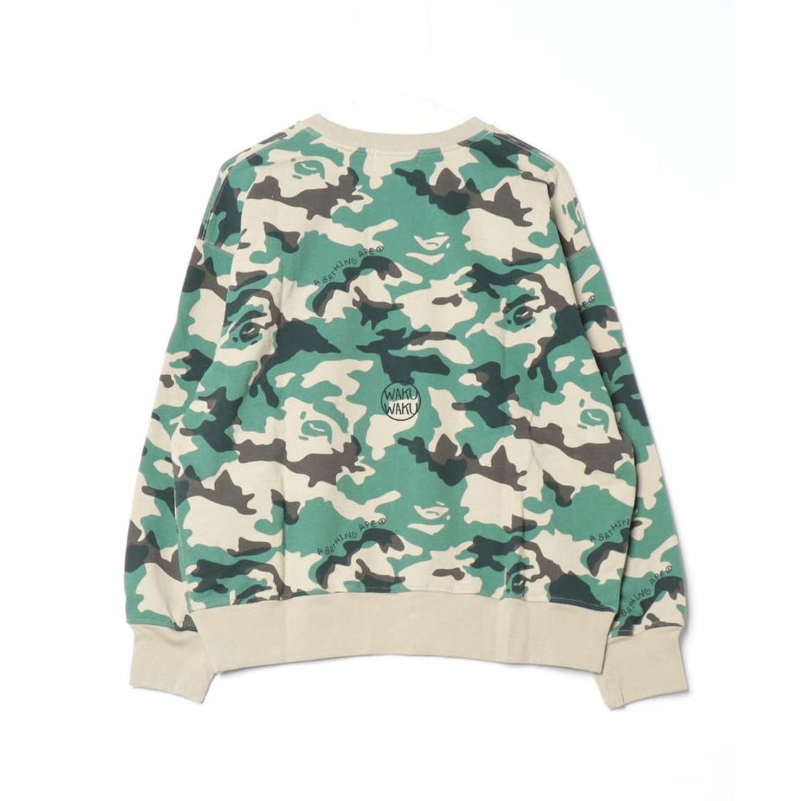 베이프 우드랜드 카모 루즈 핏 크루넥 맨투맨 상품이미지2