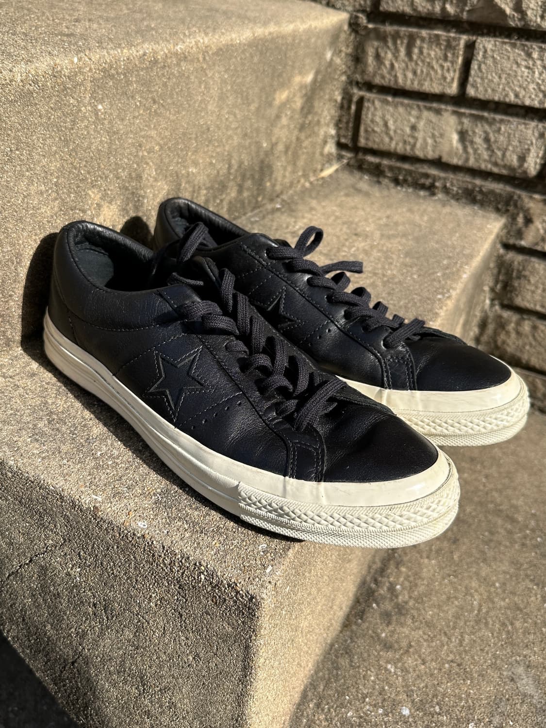 Converse one star leather all black  상품이미지2