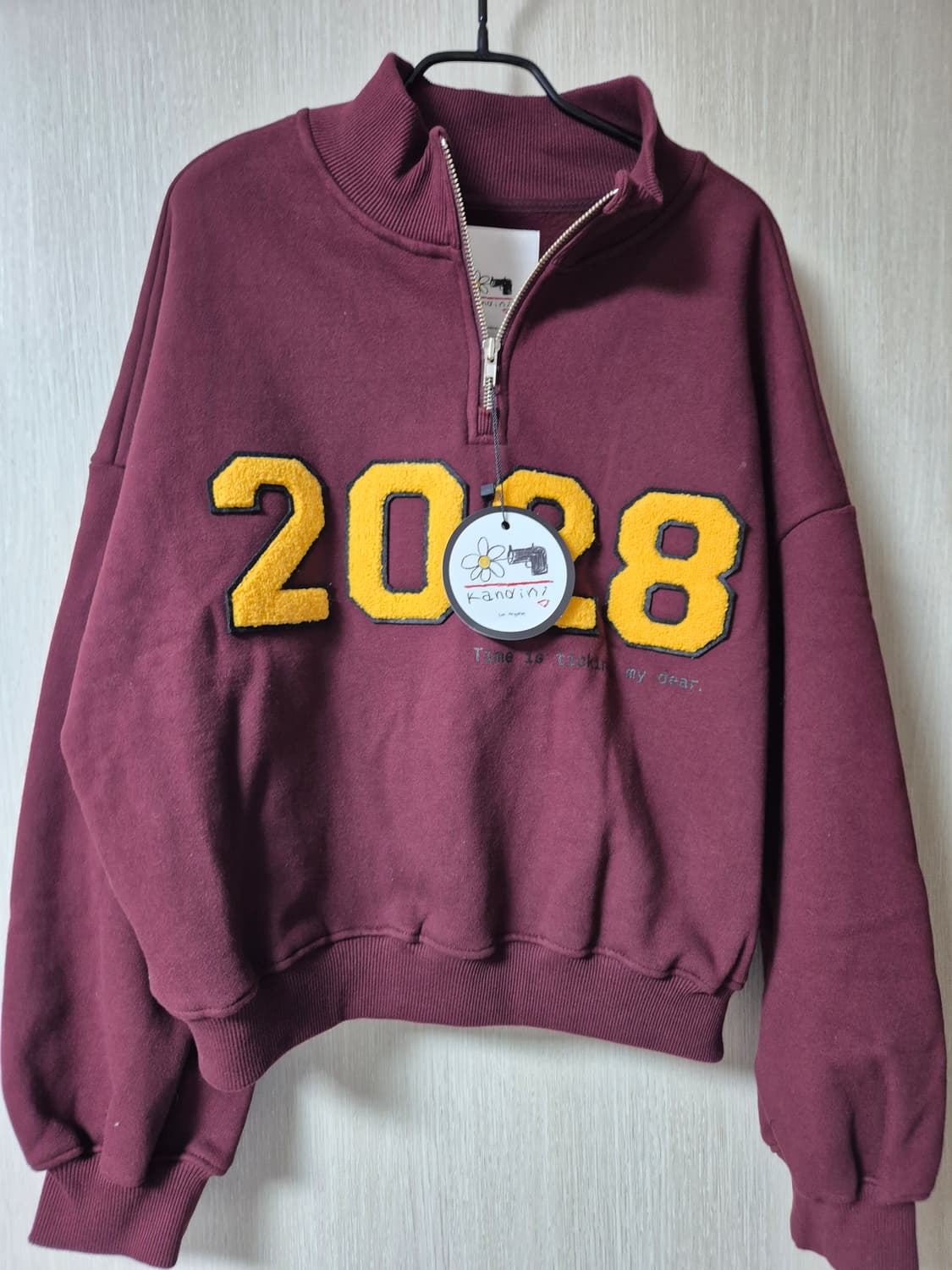 (새제품) 칸디니 골프웨어 반집업 맨투맨 상품이미지1