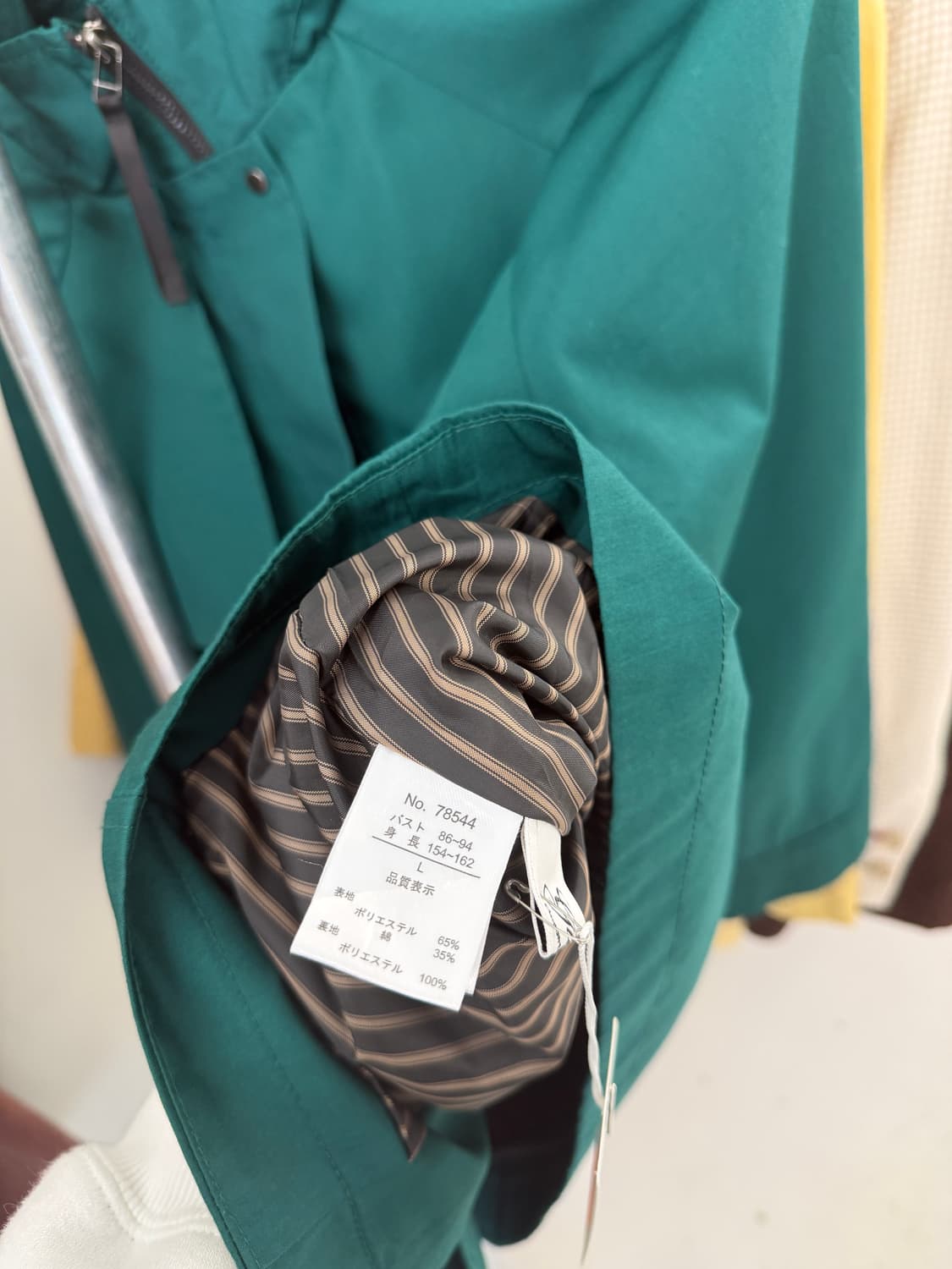 일본빈티지 딥그린 하프자켓 상품이미지10