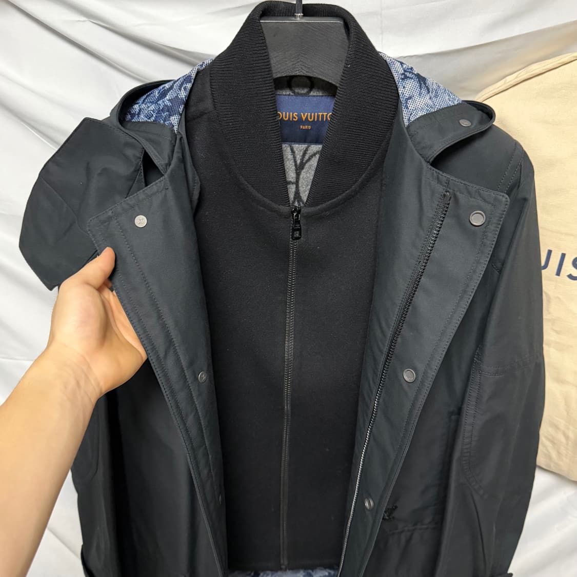 [S+급/50] 루이비통 테피스트리 필드 자켓 블랙 상품이미지5