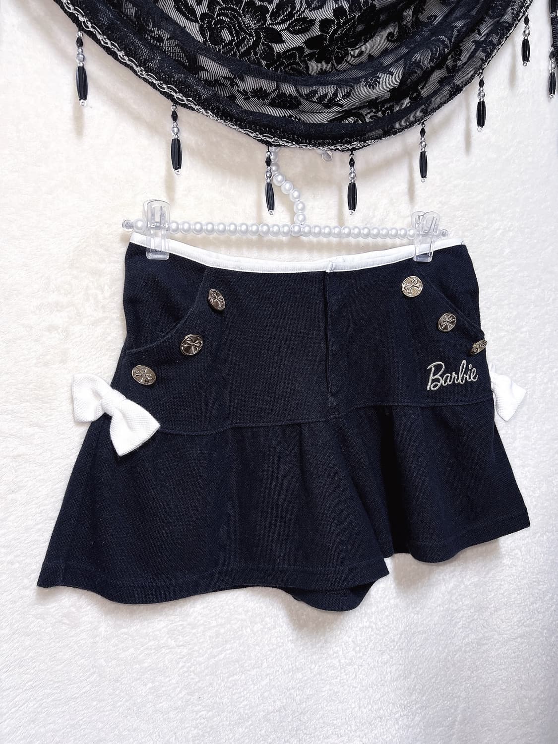 바비 로맨틱갸루 로걀 리본 핀터 히메 큐롯 숏팬츠 반바지 러블리 고스로리 상품이미지1