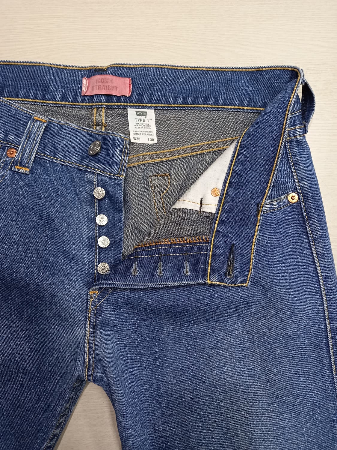 37 리바이스 TYPE1  세미와이드진 37-138 상품이미지7