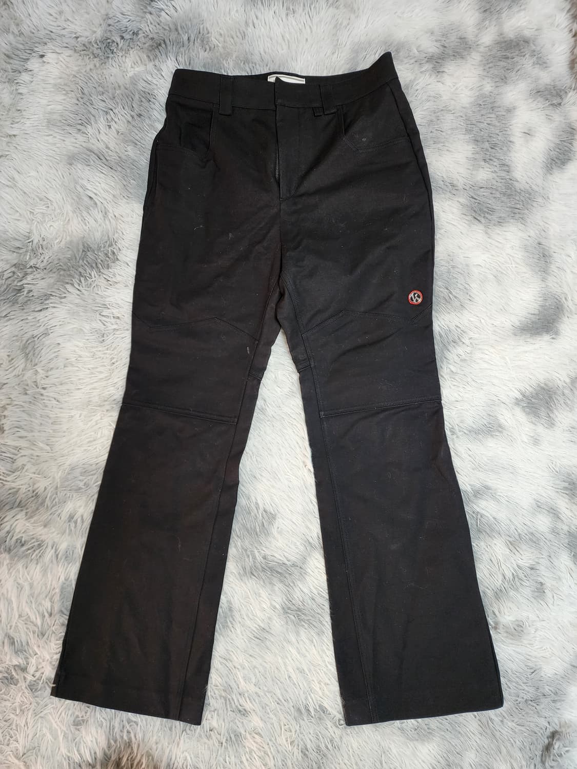 kineto 레이어 커팅 팬츠 블랙 상품이미지3