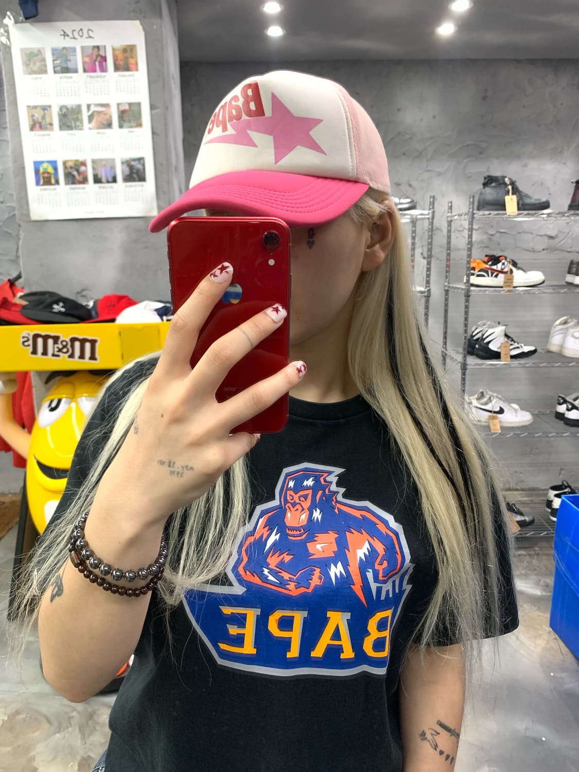 베이프 스타 매쉬 캡 상품이미지10