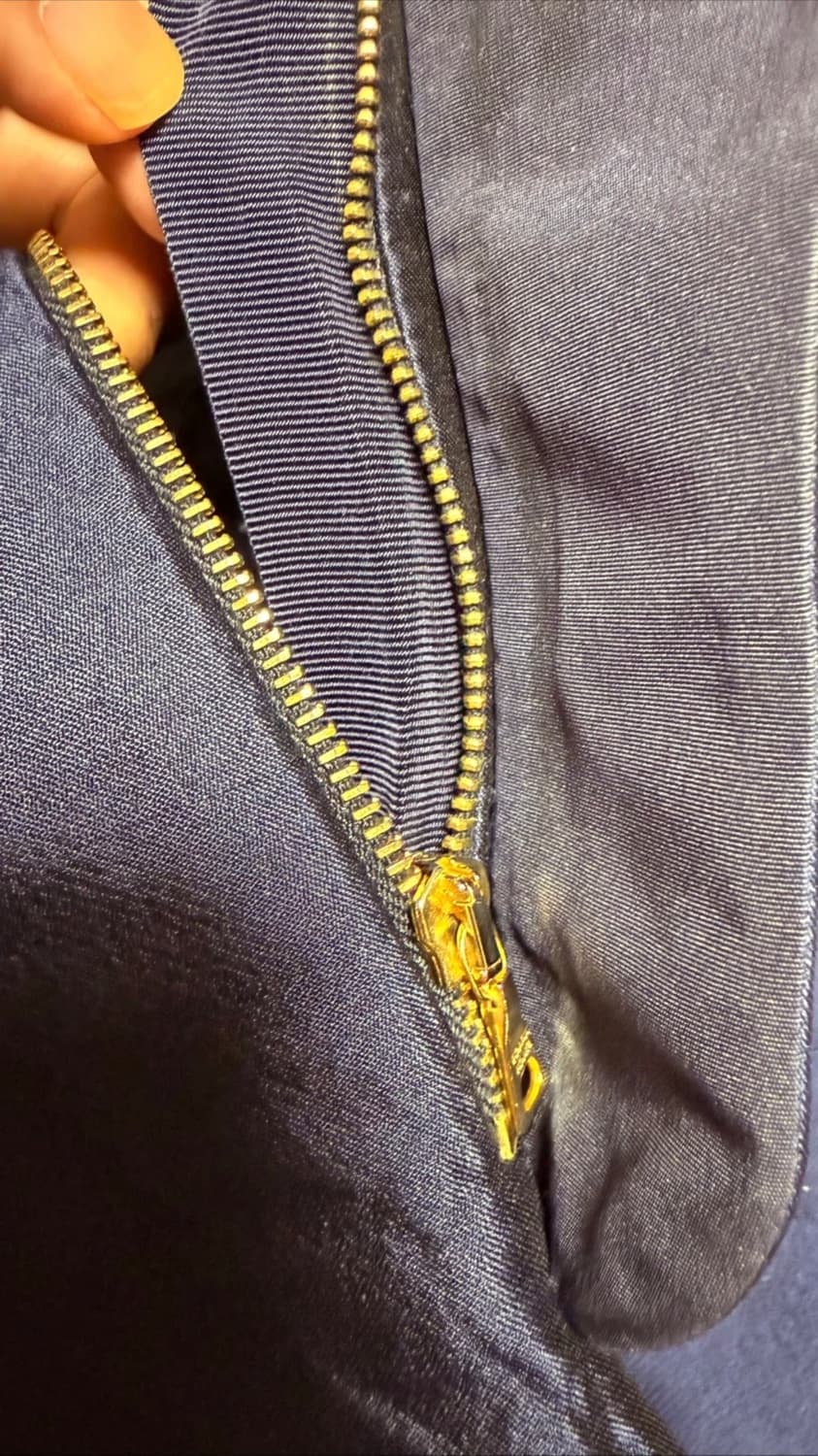 프라다 정품 네이비 본딩 트라우저 42 상품이미지3