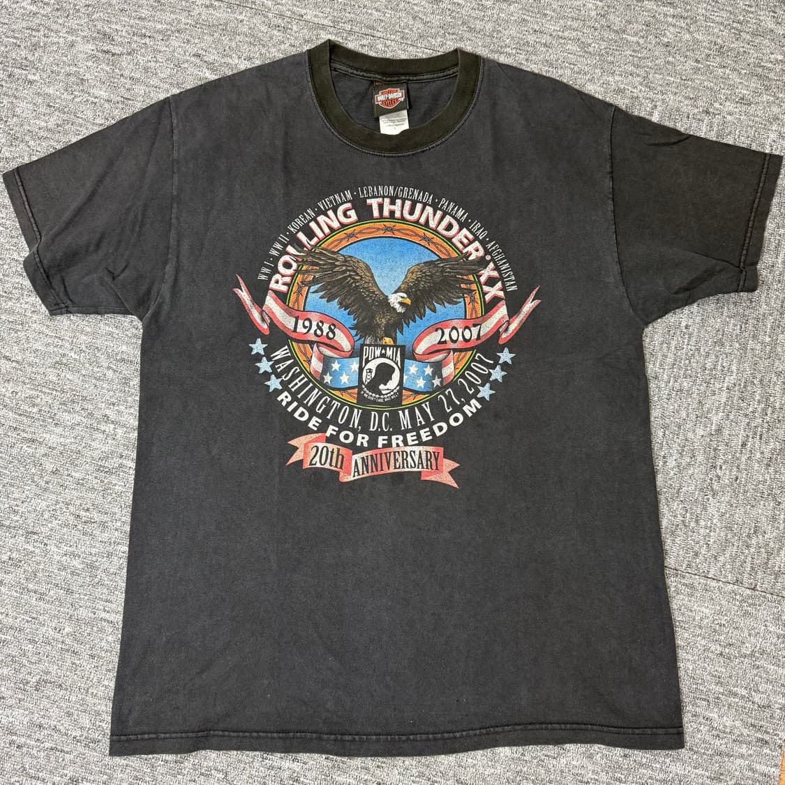 usa made 빈티지 할리데이비슨 반팔  상품이미지1